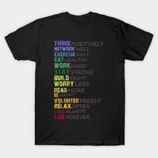 Stay Positive//Think Positively T-Shirt